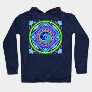 Fish Wave Mandala Hoodie